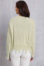Load image into Gallery viewer, Lip Fringe Round Neck Sweater
