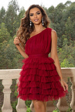 Load image into Gallery viewer, One-Shoulder Sleeveless Dress
