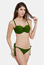 Load image into Gallery viewer, Lace-Up Gathered Detail Bikini Set
