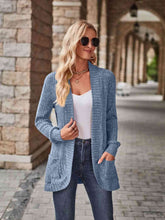 Load image into Gallery viewer, Open Front Cardigan with Pockets
