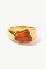 Load image into Gallery viewer, Inlaid Natural Stone Stainless Steel Ring
