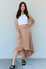 Load image into Gallery viewer, Ninexis First Choice High Waisted Flare Maxi Skirt in Camel
