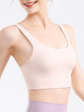 Load image into Gallery viewer, Scoop Neck Wide Strap Active Bra
