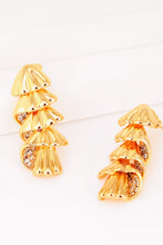 Load image into Gallery viewer, So Gorgeous 18K Gold-Plated Rhinestone Earrings
