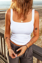 Load image into Gallery viewer, Square Neck Cropped Tank
