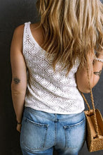 Load image into Gallery viewer, Openwork V-Neck Wide Strap Tank
