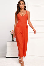 Load image into Gallery viewer, Spaghetti Strap Wide Leg Jumpsuit with Pockets
