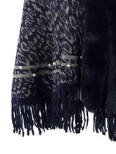 Load image into Gallery viewer, Leopard Fringe Hem Poncho
