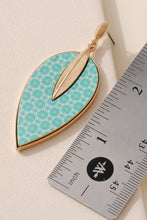 Load image into Gallery viewer, Leaf Shaped Wood Dangling Earrings
