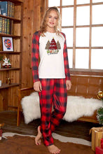 Load image into Gallery viewer, MERRY CHRISTMAS Graphic Top and Plaid Pants Set
