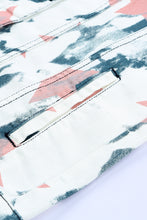 Load image into Gallery viewer, Star Tie-Dye Button Down Denim Jacket
