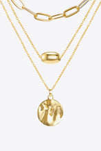 Load image into Gallery viewer, 18K Gold Plated 3-Piece Pendant Necklace Set
