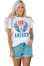 Load image into Gallery viewer, GOD BLESS AMERICA Cuffed Tee Shirt
