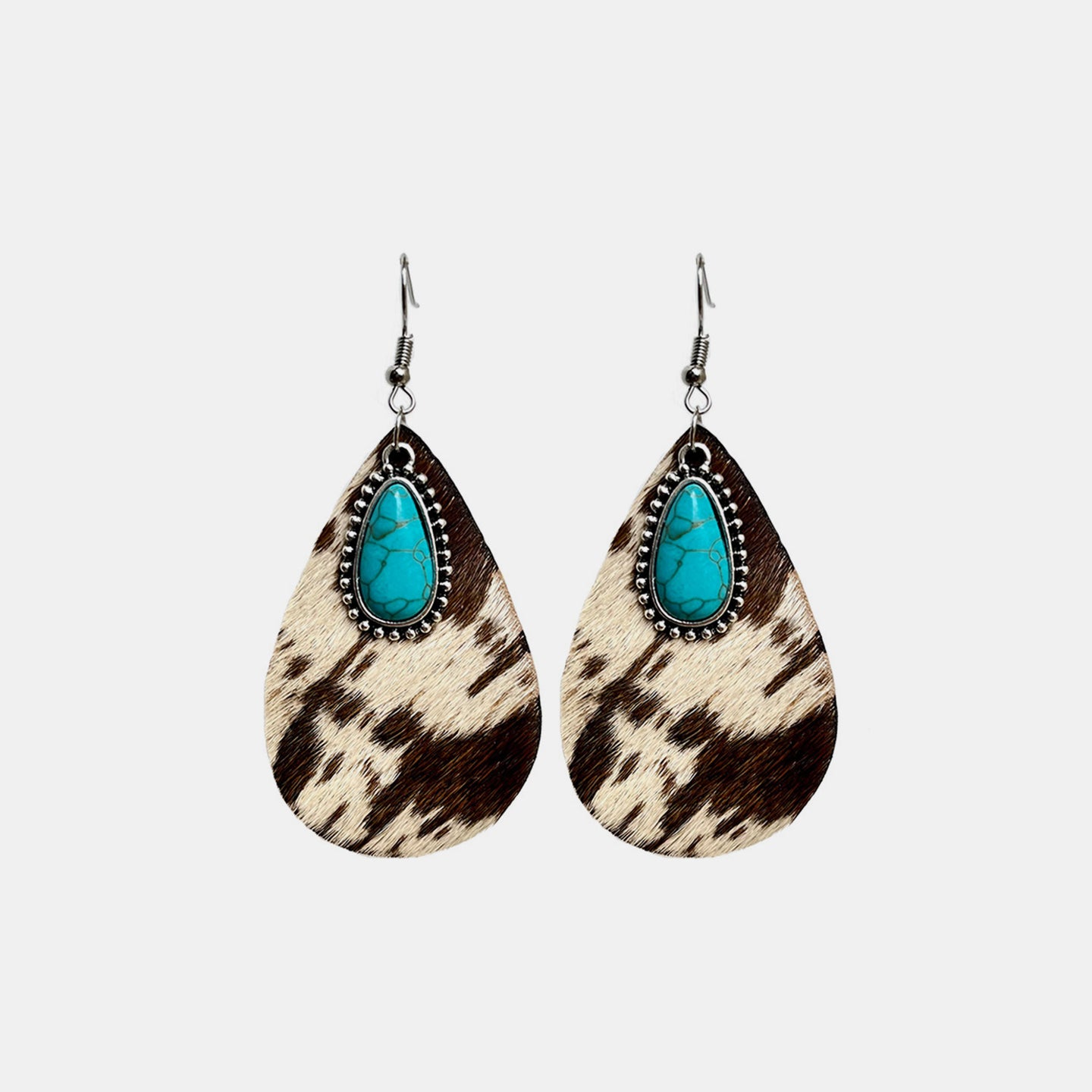 Artificial Turquoise Teardrop Earrings