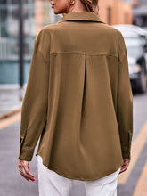 Load image into Gallery viewer, Pocketed Button Up Dropped Shoulder Shacket

