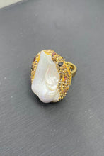 Load image into Gallery viewer, Random-Shape Natural Stone Openwork Ring
