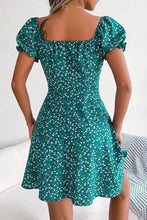 Load image into Gallery viewer, Ditsy Floral Drawstring A-Line Dress
