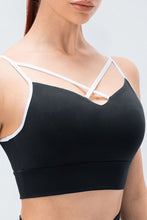 Load image into Gallery viewer, Contrast Crisscross Strap Sports Bra
