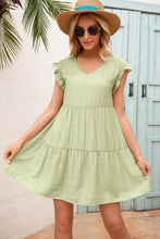 Load image into Gallery viewer, Frill Trim Ruffle hem Dress
