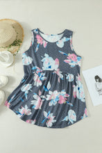 Load image into Gallery viewer, Floral Peplum Tank Top
