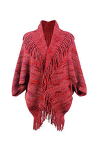 Load image into Gallery viewer, Fringe Detail Printed Poncho
