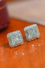 Load image into Gallery viewer, 2 Carat Moissanite Square Earrings
