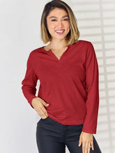 Load image into Gallery viewer, Notched Long Sleeve T-Shirt
