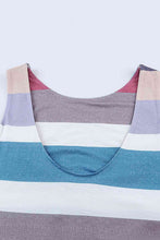 Load image into Gallery viewer, Striped Slit Sleeveless Maxi Dress
