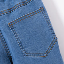 Load image into Gallery viewer, Kids Hem Detail Elastic Waist Jeans
