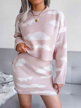 Load image into Gallery viewer, Cloud Sweater and Knit Skirt Set
