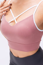 Load image into Gallery viewer, Contrast Crisscross Strap Sports Bra
