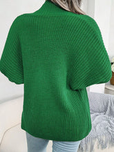 Load image into Gallery viewer, Rib-Knit Open Front Dolman Sleeve Cardigan
