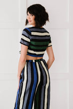 Load image into Gallery viewer, Dress Day So Divine Striped Crop Top and Pants Set
