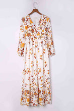 Load image into Gallery viewer, Floral V-Neck Long Sleeve Maxi Dress
