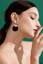 Load image into Gallery viewer, Two-Tone Dangle Earrings

