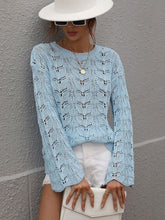 Load image into Gallery viewer, Openwork Dropped Shoulder Knit Top
