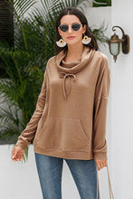 Load image into Gallery viewer, Cowl Neck Drop Shoulder Sweatshirt
