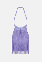 Load image into Gallery viewer, Fringe Halter Neck Backless Mini Dress
